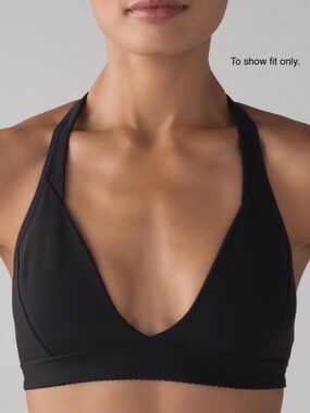 Lululemon True Navy All Day Breeze Racerback Plunge Bra Lightly Padded Size 4